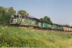 Westbound empties enter siding